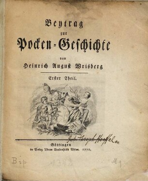 Beytrag zur Pocken-Geschichte, 1