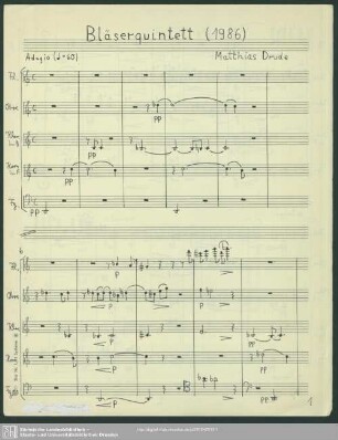 Bläserquintett : (1986)