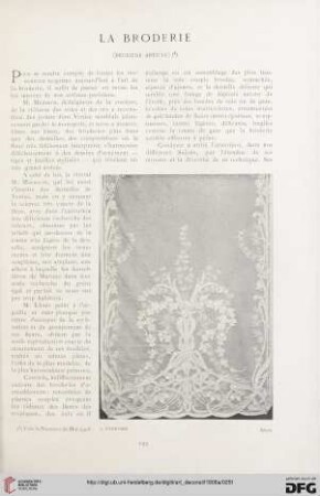 La broderie, 2