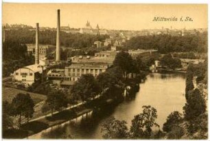 Mittweida. Blick auf Mittweida