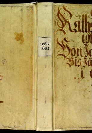 Ratsprotokolle, 1683 Aug. 1. - 1684 Juli 25.