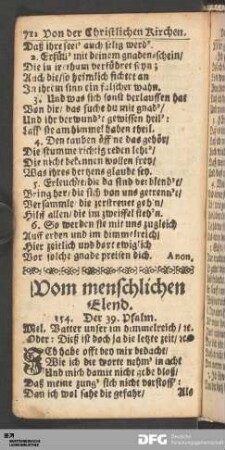 Vom menschlichen Elend.