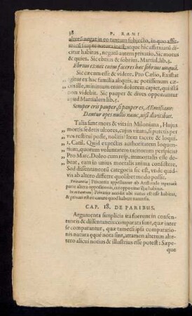 Cap. 18. De Paribus.