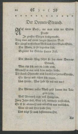 Der Dornen-Strauch