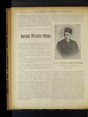 Le Nouveau Ministère Persan