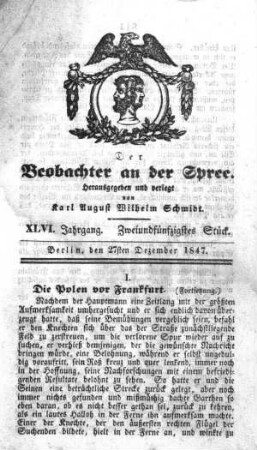 52. Stueck, 27. Dezember 1847