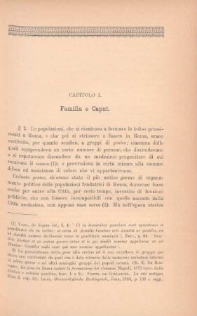 Capitolo I. Familia e Caput