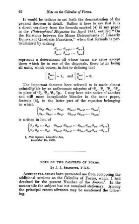 Note on the calculus of forms.