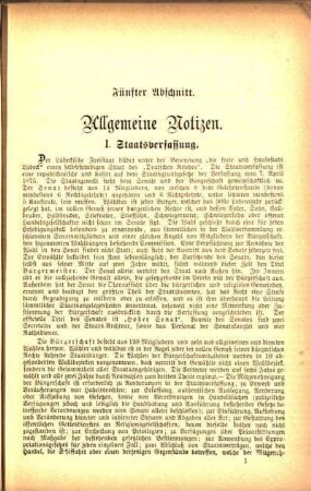 I. Staatsverfassung.