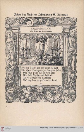 folget das Buch der Offenbarung S. Johannis