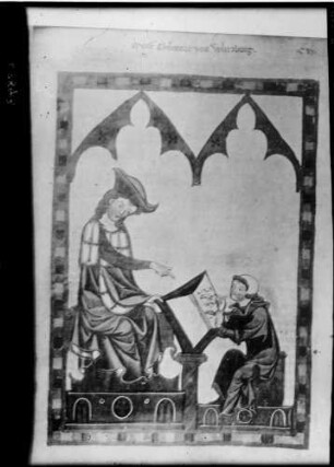 Heidelberg Manesse Liederhandschrift Meister Konrad von Würzburg