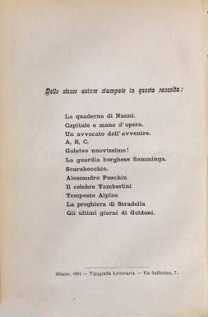 Il Danaro del Comune, commedia in tre atti