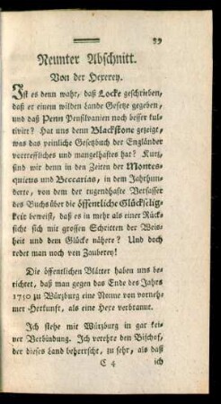 Neunter Abschnitt. Von der Hexerey