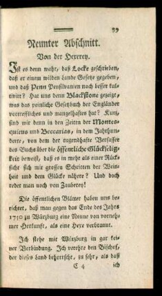 Neunter Abschnitt. Von der Hexerey