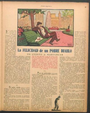 La felicidad de un pobre diablo : Un cuento de Marylucar