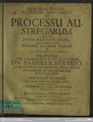 De processu austregarum