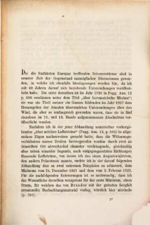 Über Eiszeit, Föhn und Scirocco