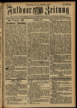 Ausgabe vom Donnerstag, den 21. September 1893.
