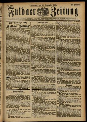 Ausgabe vom Donnerstag, den 21. September 1893.