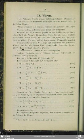 IV. Wärme.