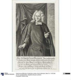 Porträt des Johann Jacob Hartmann