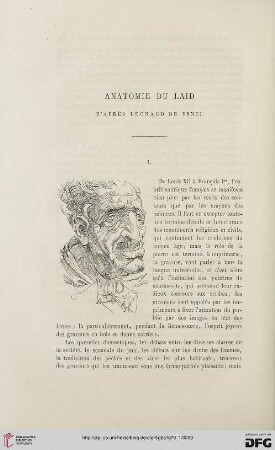 2. Pér. 19.1879: Anatomie du laid d'aprés Léonard de Vinci