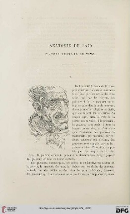 2. Pér. 19.1879: Anatomie du laid d'aprés Léonard de Vinci