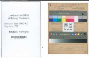 Entnazifizierung Hermann Mrotzek , geb. 10.05.1908 (Beamter)