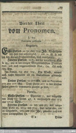 Vierter Theil vom Pronomen