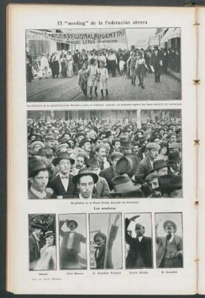 El "meeting" de la Federación Obrera