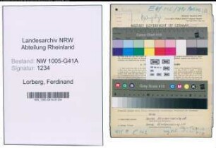 Entnazifizierung Ferdinand Lorberg , geb. 07.11.1909 (Polizist)