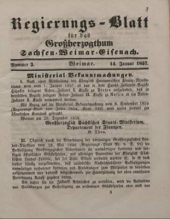 Nr. 3 : 14. Januar 1857