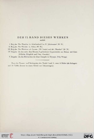 Inhalt II. Band