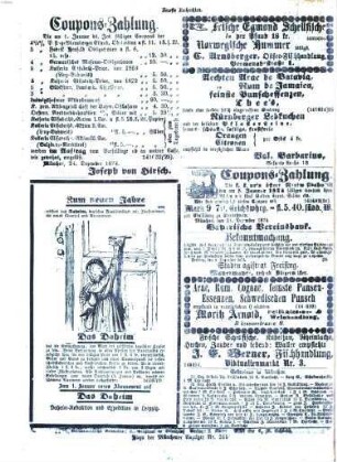 Neueste Nachrichten aus dem Gebiete der Politik. 1874 = Jg. 27, 10 - 12
