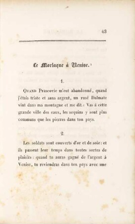 Le Morlaque à Venise