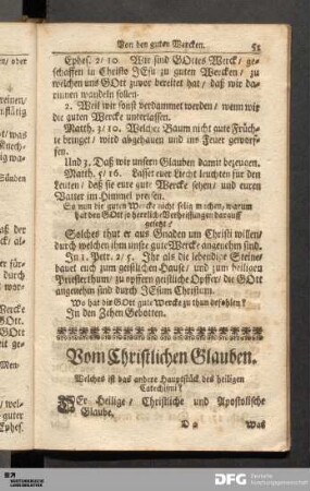 Vom Christlichen Glauben.