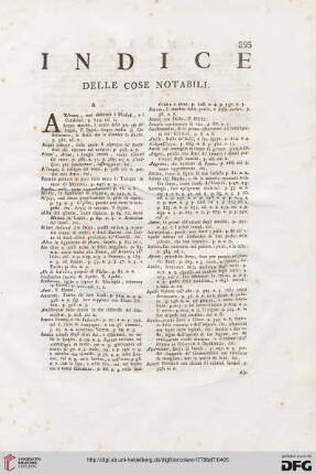 Indice delle cose notabili