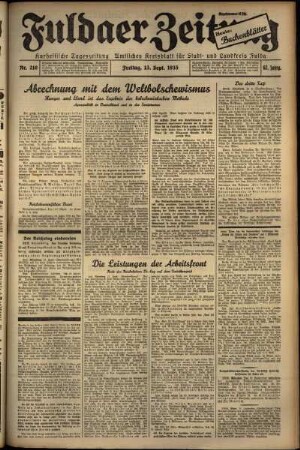 Ausgabe vom Freitag, den 13. September 1935.
