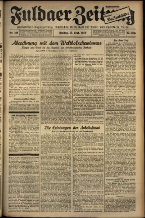 Ausgabe vom Freitag, den 13. September 1935.