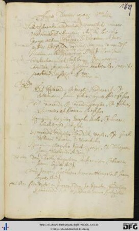 [fol. 169] Rektorat Georg Alban Dreyer 1704/05