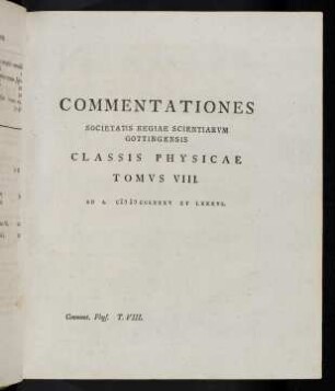 1-124, Commentationes physicae