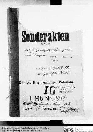 Bau und Unterhaltung des Joachimsthalschen Gymnasiums in Templin