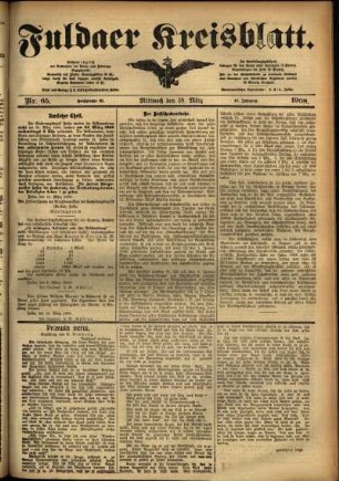 Ausgabe vom Mittwoch, den 18. März 1908.