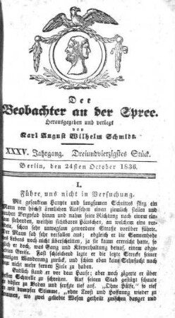43. Stueck, 24. Oktober 1836