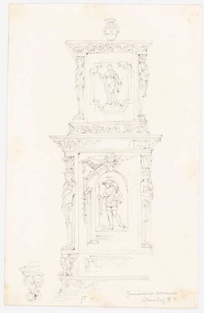 Denkmal im Germanischen Museum, Nürnberg: Ansicht