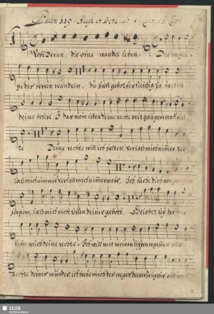 Wohl denen die ohne Wandel leben; SWV 482-492