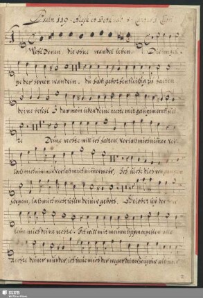 Wohl denen die ohne Wandel leben; SWV 482-492