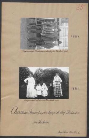 In Serbien: Eingewanderte Serben in Hamokszil 1915