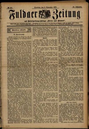 Dritte Ausgabe vom Samstag, den 06. November 1897.