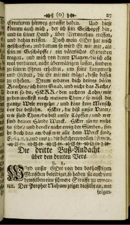 Die dritte Buß-Andacht über den dritten Vers.